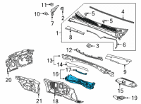 OEM 2021 Buick Envision Upper Dash Panel Diagram - 84841189