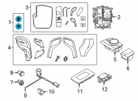 OEM 2020 BMW 840i xDrive Repair Kit, Trim For Start-S Diagram - 61-31-9-475-063