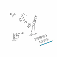 OEM 2009 Ford Explorer Lower Seal Strip Diagram - 8L2Z-78253A44-A