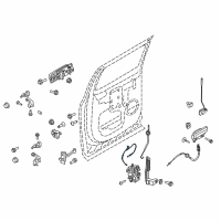 OEM Ford F-150 Release Cable Diagram - FL3Z-16266A46-F