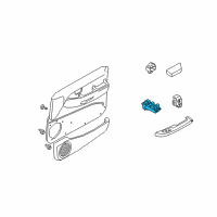 OEM 1997 Nissan Pathfinder Switch Assy-Power Window, Main Diagram - 25401-0W010