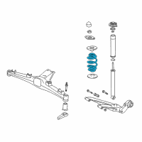 OEM 1999 BMW Z3 Set Coil Springs Diagram - 33-53-9-070-113