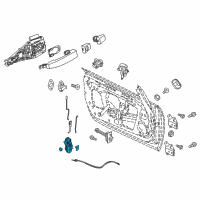 OEM 2017 Buick Verano Lock Assembly Diagram - 13579522