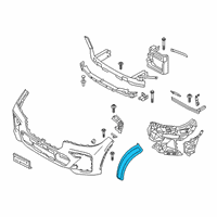 OEM BMW X7 Side Marker Reflector Left Diagram - 63-14-7-437-083