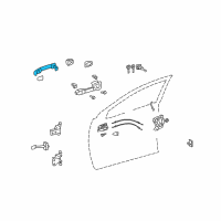 OEM 2003 Toyota Matrix Handle, Outside Diagram - 69211-AA020-C1