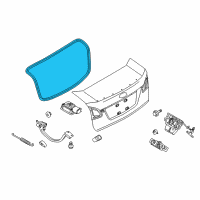 OEM 2011 Ford Fiesta Weatherstrip Diagram - G2BZ-5443720-A