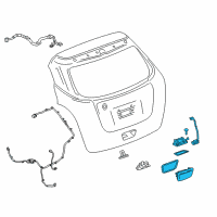 OEM 2019 Buick Encore Handle, Outside Diagram - 42613005