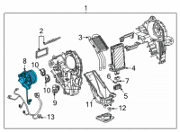 OEM 2021 Chevrolet Suburban Blower Motor Diagram - 84488484