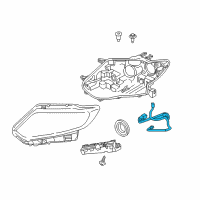 OEM Nissan Rogue Harness Assy-Headlamp Diagram - 26038-4BA5A