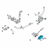 OEM 2018 Hyundai Ioniq Fitting Assembly-Coolant Outlet Diagram - 25610-03HC5