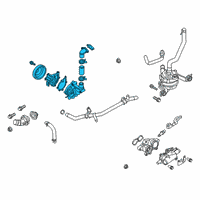 OEM 2022 Hyundai Ioniq Pump Assembly-Coolant Diagram - 25100-03HB0