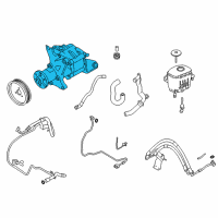 OEM 2009 BMW 750i Power Steering Pump Diagram - 32-41-6-796-494