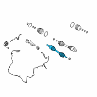 OEM Lincoln Axle Assembly Diagram - JL3Z-3A427-A