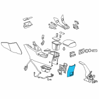 OEM 2013 Chevrolet Cruze Rear Trim Panel Diagram - 95985326