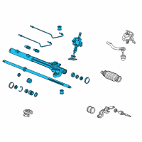 OEM 2003 Honda Accord Rack, Power Steering Diagram - 53601-SDB-A03