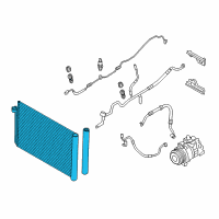 OEM 2015 BMW 550i xDrive Condenser, Air Conditioning Diagram - 64-53-6-805-452