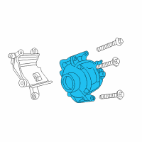 OEM 2001 Dodge Stratus ALTERNATR-Engine Diagram - 4801858AA