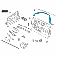 OEM 2015 BMW 528i xDrive Cover, Window Frame, Door Front Left Diagram - 51-33-7-182-011