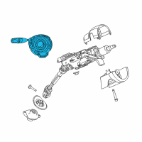 OEM 2014 Jeep Cherokee Steering Column Module Diagram - 68455814AA