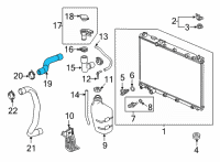 OEM 2020 Honda CR-V HOSE, WATER (UPPER) Diagram - 19501-5RD-A00