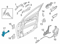 OEM Hyundai Santa Cruz CHECKER ASSY-FRONT DOOR, LH Diagram - 76980-K5000