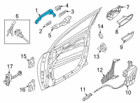 OEM Hyundai Santa Cruz HANDLE ASSY-DOOR OUTSIDE, LH Diagram - 82651-K5000-CA