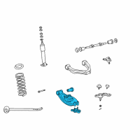 OEM 1997 Toyota Tacoma Lower Control Arm Diagram - 48068-35120