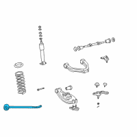 OEM 1995 Toyota Tacoma Strut Rod Diagram - 48660-35011