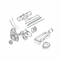 OEM 2004 Chevrolet Silverado 2500 HD Valve Cover Gasket Diagram - 97188896