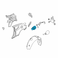 OEM Hyundai Genesis Coupe Housing-Fuel Filler Door Diagram - 81595-2M000