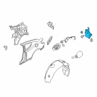 OEM 2010 Hyundai Genesis Coupe Rear Wheel Guard Assembly, Left Diagram - 86821-2M000