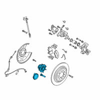 OEM 2019 Kia Optima Rear Wheel Hub & Bearing Assembly Diagram - 52730C1100