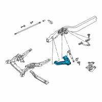 OEM 2000 Chevrolet Astro Front Lower Control Arm Assembly *Marked Print (Rh) *Marked Print Diagram - 15020098