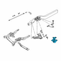 OEM GMC K1500 Steering Knuckle Assembly Diagram - 18060572