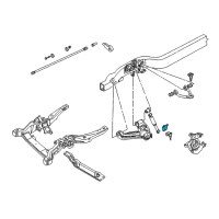 OEM 2004 GMC Safari Bumper, Front Lower Control Arm Diagram - 15592548