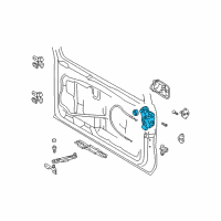 OEM 2008 Lexus GX470 Motor Lock Assembly Diagram - 69110-60202