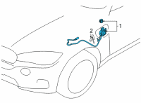 OEM 2022 BMW M340i xDrive CHARGE SOCKET WITH CHARGE CA Diagram - 61-12-5-A1C-B07