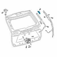 OEM Toyota RAV4 Lift Cylinder Upper Bracket Diagram - 68945-42030