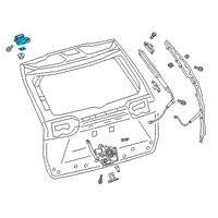 OEM 2020 Toyota RAV4 Hinge Diagram - 68810-0R032