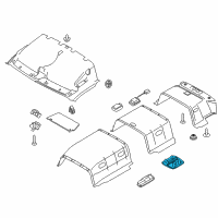 OEM 2018 Ford Transit-150 Overhead Lamp Diagram - BK3Z-13776-AA