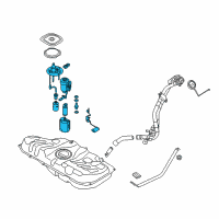 OEM 2016 Kia Forte Koup Fuel Pump Complete Diagram - 311102V500