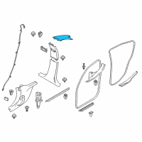 OEM 2016 BMW 320i Cover, Column A Left Diagram - 51-43-7-846-225