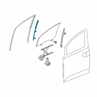 OEM 2012 Honda Odyssey Sash, R. FR. Door (Lower) (FR) Diagram - 72230-TK8-A01