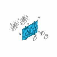 OEM 2014 Nissan Rogue Select SHROUD Assembly Diagram - 21483-JG30A