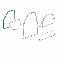 OEM 2002 Toyota RAV4 Surround Weatherstrip Diagram - 62312-42060-B0