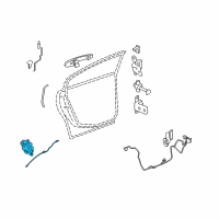 OEM 2006 Buick Lucerne Lock Diagram - 20790499