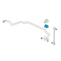 OEM 2020 Honda Passport Bush, Front Stabilizer Holder Diagram - 51306-TZ5-A01