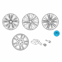 OEM 2013 Infiniti M35h "20-inch, Split 5-spoke Aluminum-alloy Wheel". 20-inch, Split 5-spoke Aluminum-alloy Wheel 20 Center Cap Diagram - 40343-1CA4A