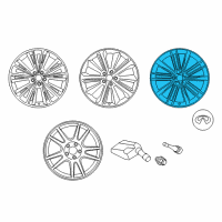 OEM Infiniti Q60 Wheel-Aluminum Diagram - D0C00-5CA4A