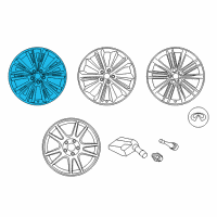 OEM 2015 Infiniti Q50 Aluminum Wheel Diagram - D0C00-4GC3C